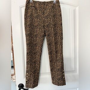 NWOT Joseph Ribkoff Black and Tan Houndstooth Pants